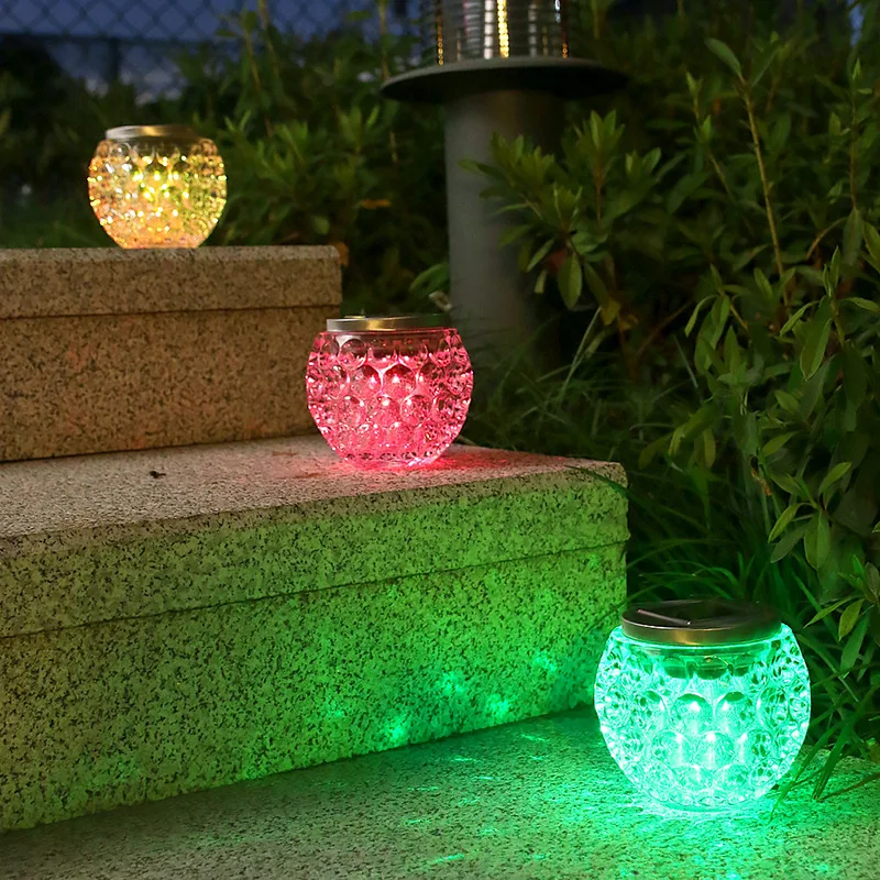 

LED Solar Lamp Outdoor Garden Christmas Decoration Lawn Light Starry Sky Wishing Glass Ball Balcony Landscape Road Solar Lamps