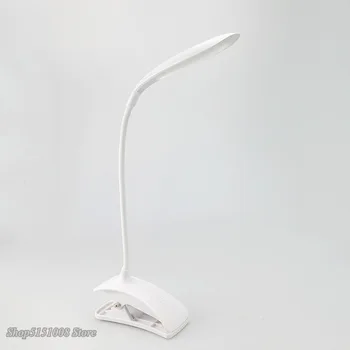 

Modern Clip Flexible Desk Lamp Touch Switch USB Rechargeable LED Table Lamps Bedside Eye Protection Dimmer Kids Reading Lights