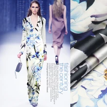 118 см Широкий шелк стрейч атласная ткань 19 мм цифровой струйный китайский шелк ткань стрейч спандекс ткань оптом шелковая ткань