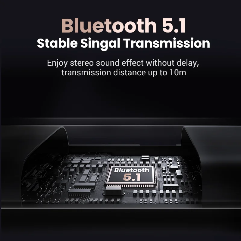 Ugreen em Bluetooth Adaptador de Carro Bluetooth 5.1 Receptor Transmissor Estéreo sem Fio 3.5 mm Aux Jack Adaptador Carro Kit Mic - Image 5
