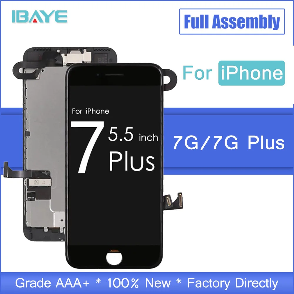 

AAA+++ Quality LCD For iPhone 7 7Plus Screen Replacement Full Set LCD For Apple 7G Plus No Dead Pixel Display 100% With 3D Touch