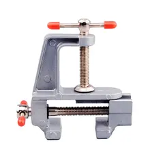 Mini Bench Vise Table Screw Vise Aluminium Alloy 30mm Table Bench Clamp Vise for DIY Craft Mold Fixed Repair Tool