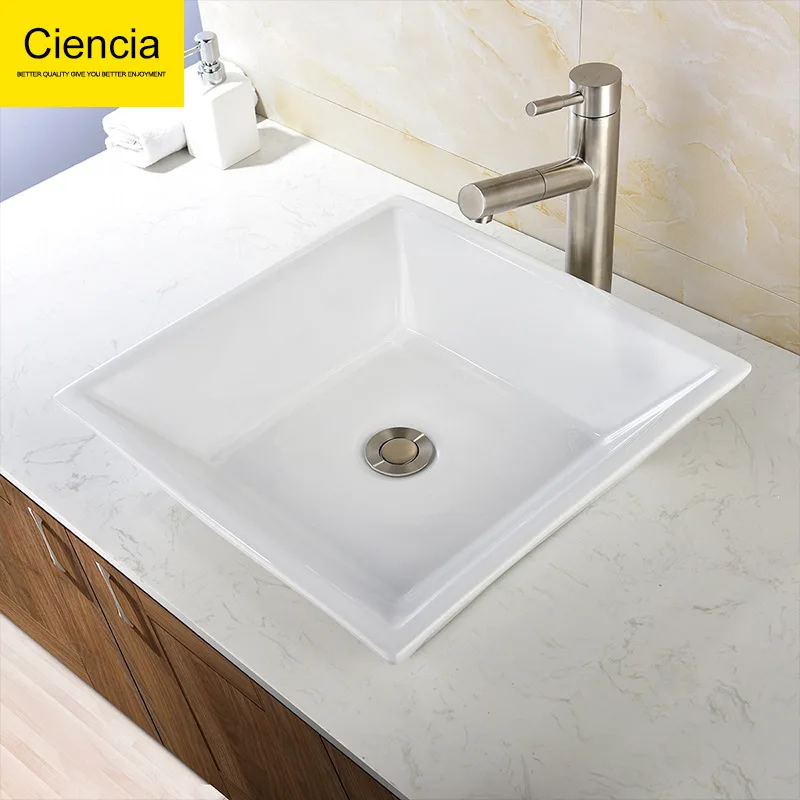 

Ceramic Table Basin Hotel Wash Basin Bathroom Wash Basin Party Cone Simple Wash Basin Balcony Wash Basin