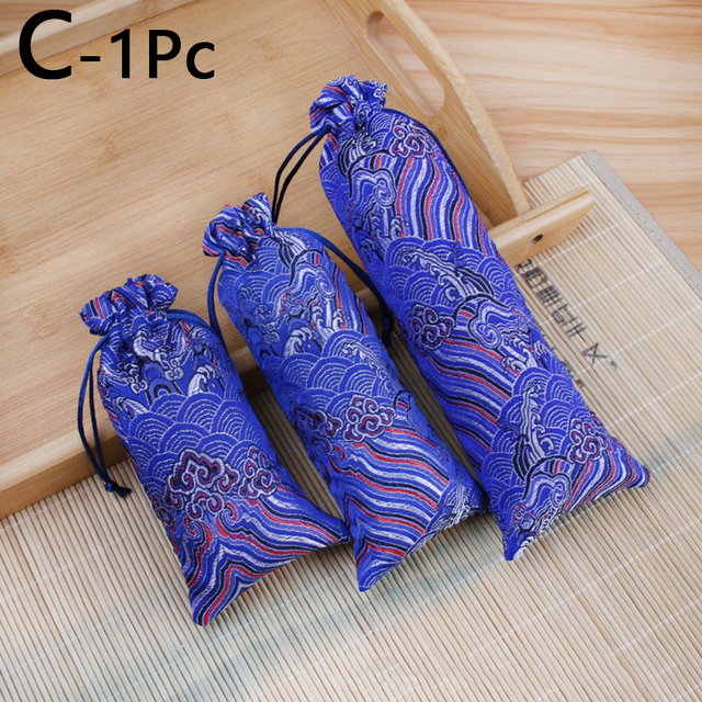 Embroidery Satin Drawstring Gift Bag Silk Jewelry Packaging Bags Christmas Wedding Gift Decor Pouches