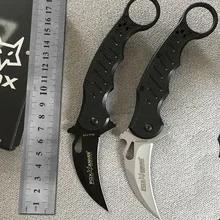 Karambit ABS пластиковая ручка коготь нож лиса черный высокое качество складной нож