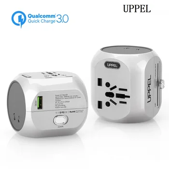 

Internation Travel Adapter Portable Electric Plug Universal Travel Socket Wall QC3.0 Fast Charger Converter UK US AU EU Plug