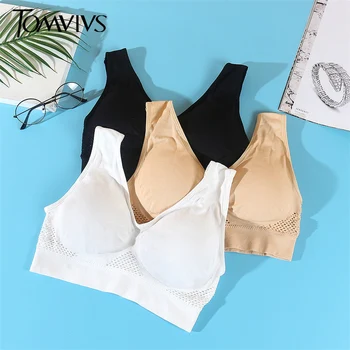

TOMVIVS Push up bra Sexy Bra Women Elegant Bra Sexy Comfortable Wire Free Underwear Women Summer Bras Seamless Crop Tops B0170
