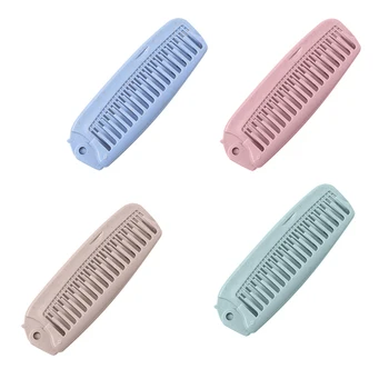 

4X Portable Folding Pocket Hair Brush Hair Comb Travel Pocket Comb Anti-static
