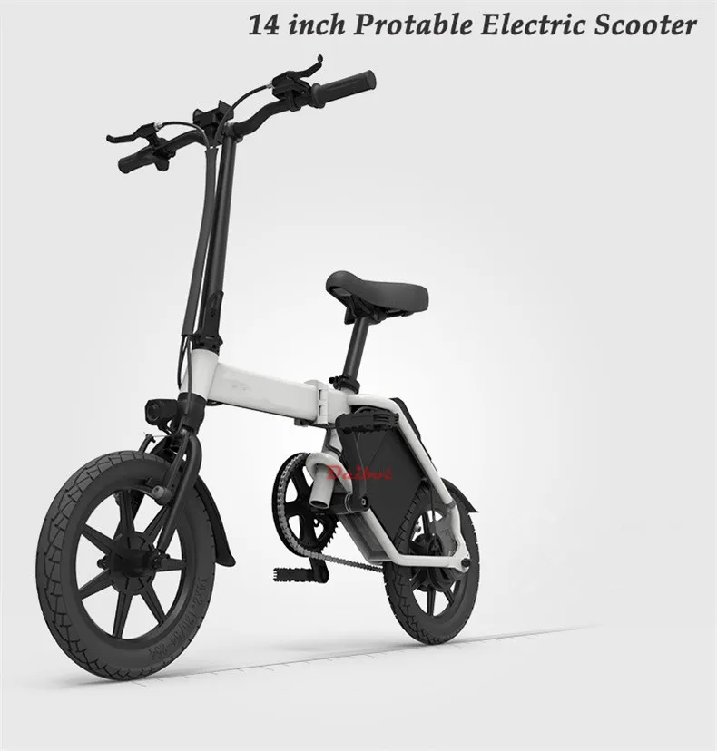 Discount Daibot Portable Electric Bike 14 Inch Two Wheel Electric Scooter Three Cycling Mode 300W 48V Folding Electric Bicycle For Adult 9