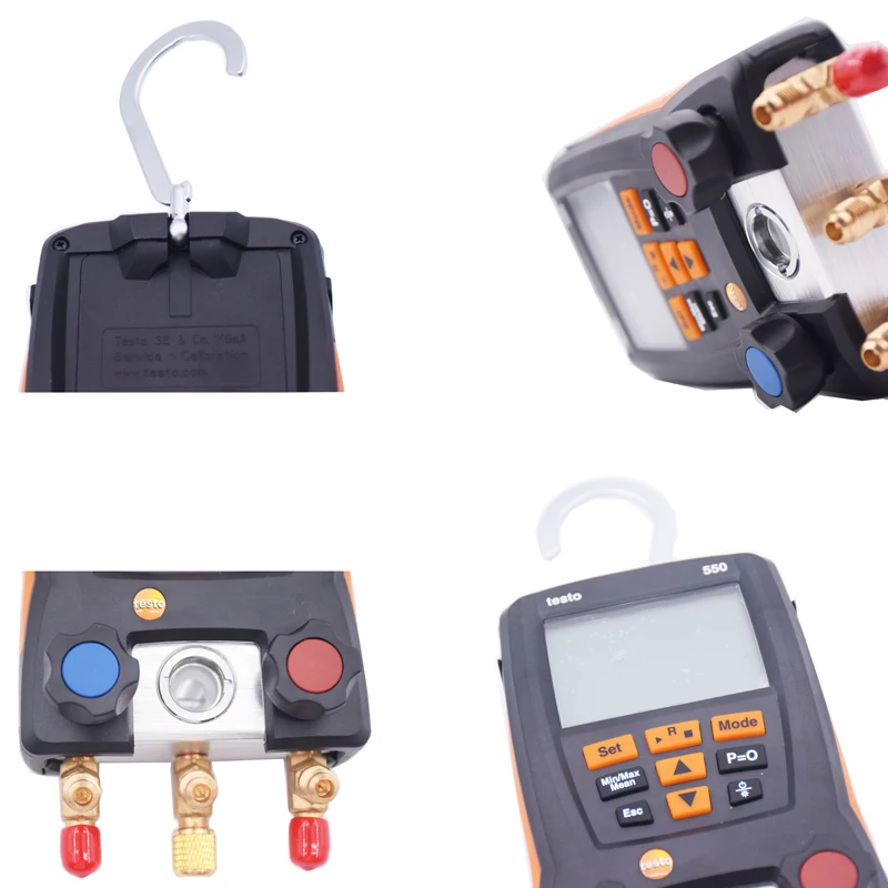 Testo 550 Refrigeration Vacuum Gauge Digital Manifold Kit Air