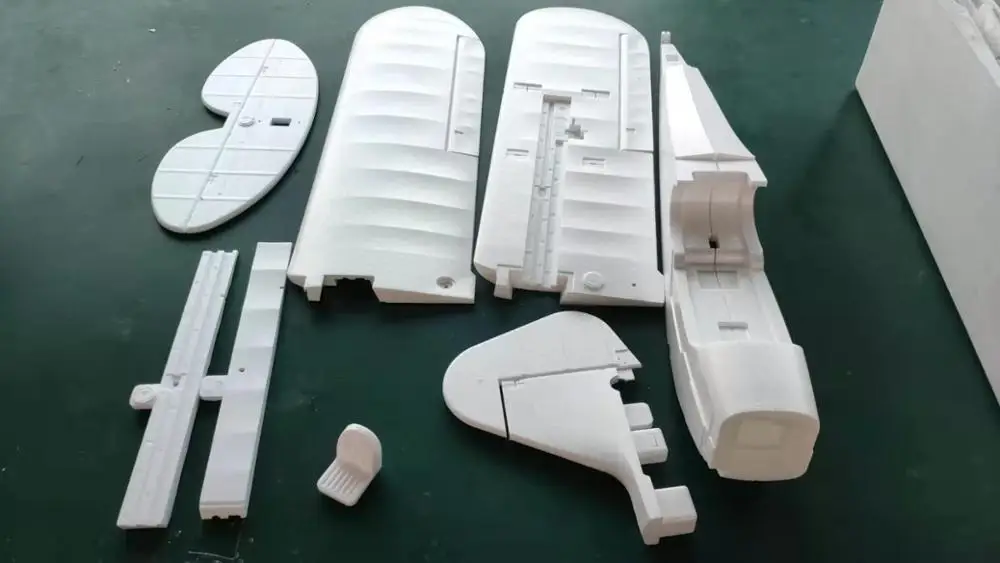 only foam part EPO 1400 мм J3 J-3 радиоуправляемая модель самолета белого цвета - Цвет: only foam part