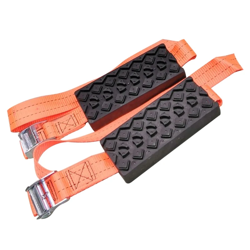 

2pcs/set Tire Wheel Chain Anti-slip Emergency Road Winter Tire Wheel Nonslip Pad Snow Chains For Ice/Snow/Mud/Sand