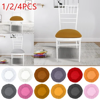 

1/2/4PCS Spandex Stretch Elastic Chair Seat Cover for Dining Room Wedding Washable Chair Cover Slipcover Home Decor