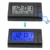 LEEPEE Car Electronic Clock Temperature Thermometer LCD Digital Display Clock Self-Adhesive Auto Watch Car Ornaments