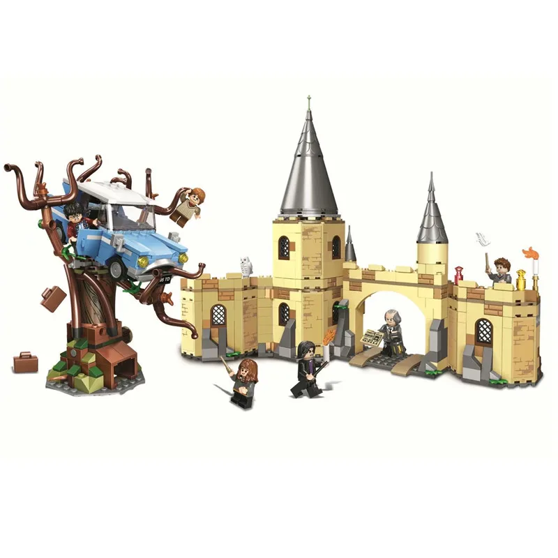 Новая башня с часами forecto Patronum замок совместим с фигуркой Модель Строительный блок кирпичи игрушки подарки 75948 - Цвет: C