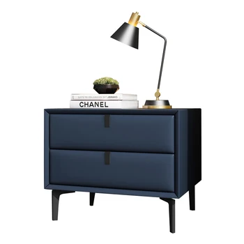 

Free Installation Simple Postmodern Bedside Cabinet Light Luxury Nordic Storage Cabinet Master Bedroom High-end Bedside Cabinet