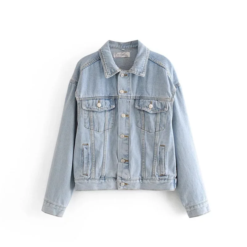 

Yang Mi Celebrity Style 2019 Autumn New Style Western Style Size Cut Cuff Double Purpose Single Breasted Fold-down Collar Jeans