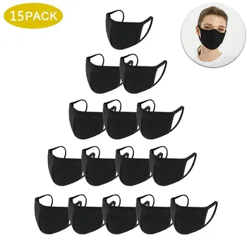 

15PC mascarilla Solid Color Masks Can Put Gaskets (Without Gaskets) Folded Line Style mascarillas lavables cubrebocas masque
