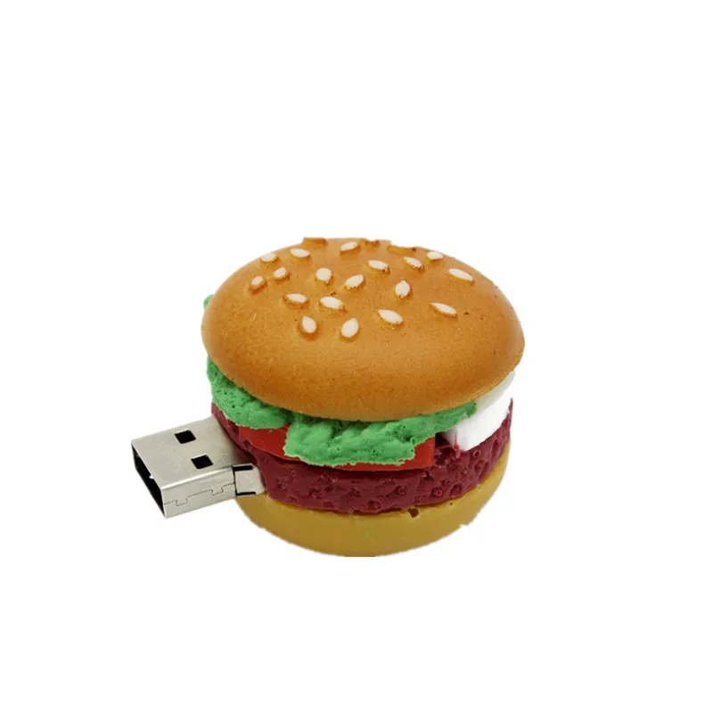 Мультфильм Картофель фри еда u диск 2,0 4 ГБ 8 ГБ 16 ГБ 32 ГБ 64 Гб гамбургер Флешка Форма флэш-накопитель карта памяти
