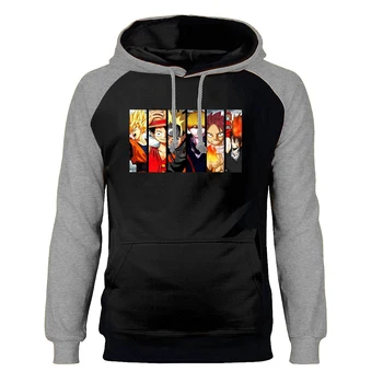 

Japan Anime Hoodies Men Sweatshirts Natsu Uzumaki Naruto TSUNA Kurosaki Ichigo Luffy Dragon Ball Hooded Winter Autumn Sportswear