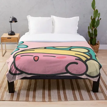 

Sleepy Kirby Throw Blanket Soft Sherpa Blanket Bed Sheet Single Knee Blanket Office Nap Blanket