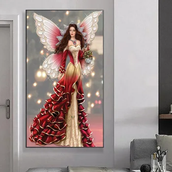

RAILONCH 5D DIY Full Round Drill Diamond Painting Cartoon Queen Diamond Embroidery Cross Stitch Mosaic Home Decoration Christmas