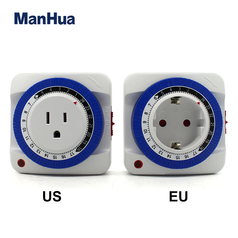 Mini LED Countdown Timer Switch Socket Outlet Plugin Time Control EU