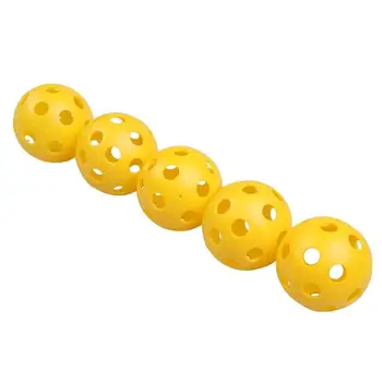 

5 pcs Plastic Whiffle Airflow Hollow Golf Practice Training Sports Balls