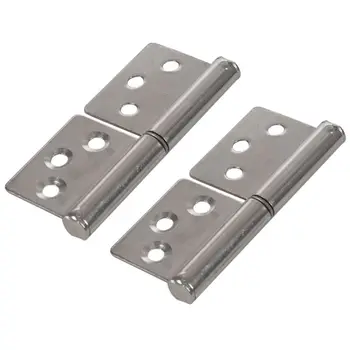 

3 inch Silver Tone stainless steel 360 Degree Rotating Window Door Flag Hinge 2 Pieces