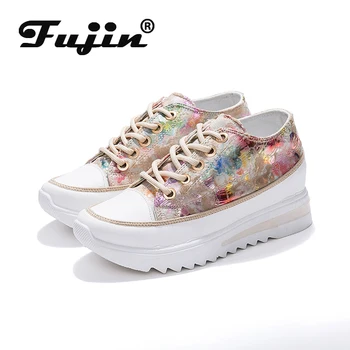 

Fujin Female Platform Women Flats Shoes Women Casual Sneakers Female Spring Summer Loafer for female Flats Shoes Wedge Heels
