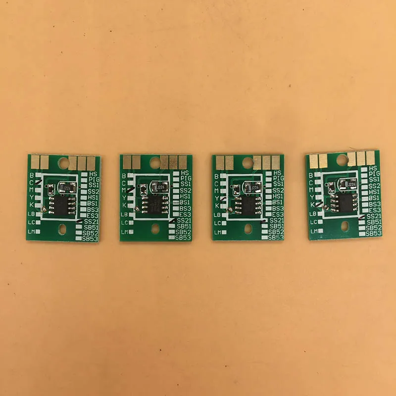 

4PCS Mimaki JV300-130 JV300-160 Permanent chip SB53 C M Y K reset chip for Mimaki jv33 CJV150-160 DX5 Cartridge Permanent Chip