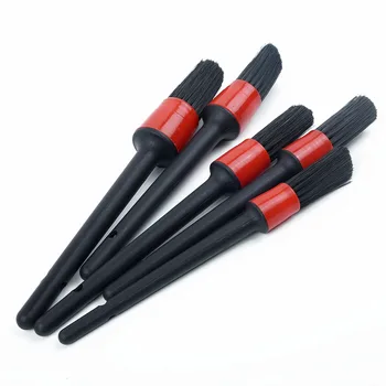

Wild pig hair Car Cleaning brushes Tools Kit Black Auto Detailing Wheels Tire