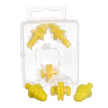 シリコーンスイミング耳栓ノーズクリップセット防水プロテクター防水(China)