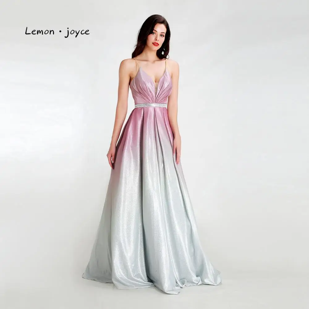 Lemon Joyce Prom Dresses 2020 V-neck 