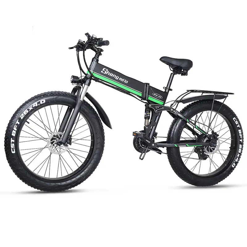 RichBit Electric Bike Powerful Fat Tire Electric Mountain Bike 48V 17AH 1000W eBike Beach 