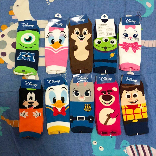 Disney Cartoon Girl Socks Toy Story Print Ms. Cute Cartoon Tube Cotton Socks  Woody/goofy/judy Rabbit Socks - Socks - AliExpress