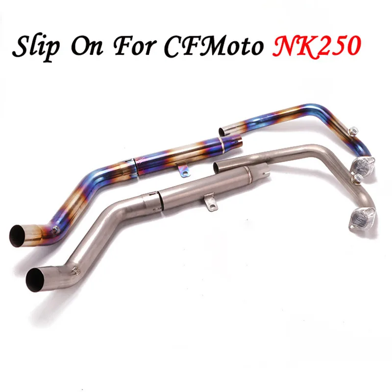 Слипоны для CFMoto NK 250 250NK NK250 Модифицированная выхлопная труба из титанового сплава