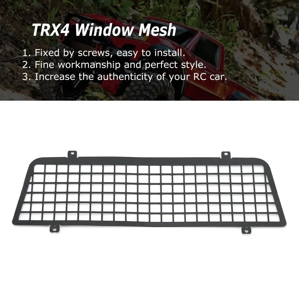 Защитная сетка для окон пикапа Traxxas Trx 4 металлическая защитная 1/10 Rc Rock Car Trx4