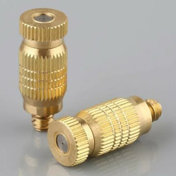 

10pcs Threaded Brass Fog Mist Nozzle Misting Fogging Spray Sprinkler Head Brass Misting Nozzles 80-145ml/min 20-80kg/cm