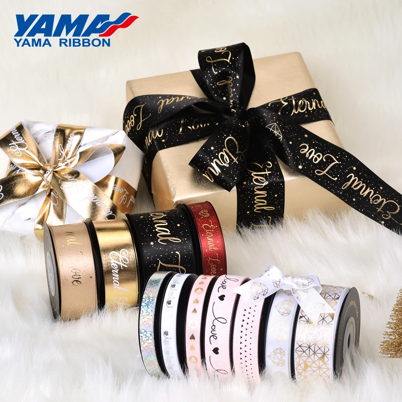 YAMA 10 ярдов/рулонная лента свадебные украшения 9 16 25 38 мм атласные ленты для