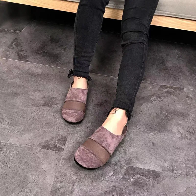 

Origional Retro WOMEN'S Shoes 2019 New Style Spring And Autumn Mori Girl Flat Top Shoes Soft Leather Shoes Artistic Shoe