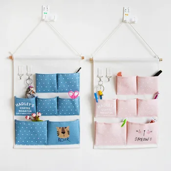 

INS Nordic Carttoon Wall Storage Bag Newborn Baby In The Crib Infant Room Decor Photography Props Baby Bedroom Decoration Pacify