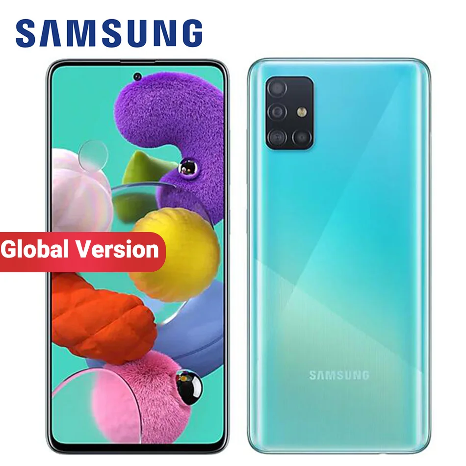 Смартфон Samsung Galaxy A51 A515F/DSN глобальная версия мобильный телефон 128 Гб ПЗУ 8 ГБ/6 ГБ
