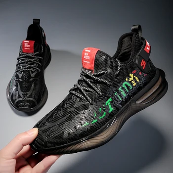 

Mesh Men Causal Shoes Male Spring Men Casual Lightweight Comfortable Shoes Sneakers Lace-up Flats Breathable Sapato Masculino