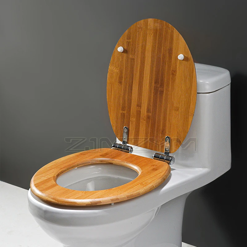 Toilet Seat U V O Universal Asiento De Inodoro Empotrado Tapa De Inodoro De Madera Maciza Tipo Antibacteriano,D 