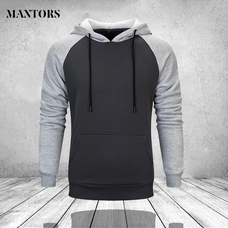 Men's Hoodies Contrast Raglan Long Sleeve Hooded Sweatshirt Male Pullover Blend Fleece Hoodie Kanga Pocket Oversize Sportswear Men's Hoodies Contrast Raglan Long Sleeve Hooded Sweatshirt Male Pullover Blend Fleece Hoodie Kanga Pocket Oversize Sportswear