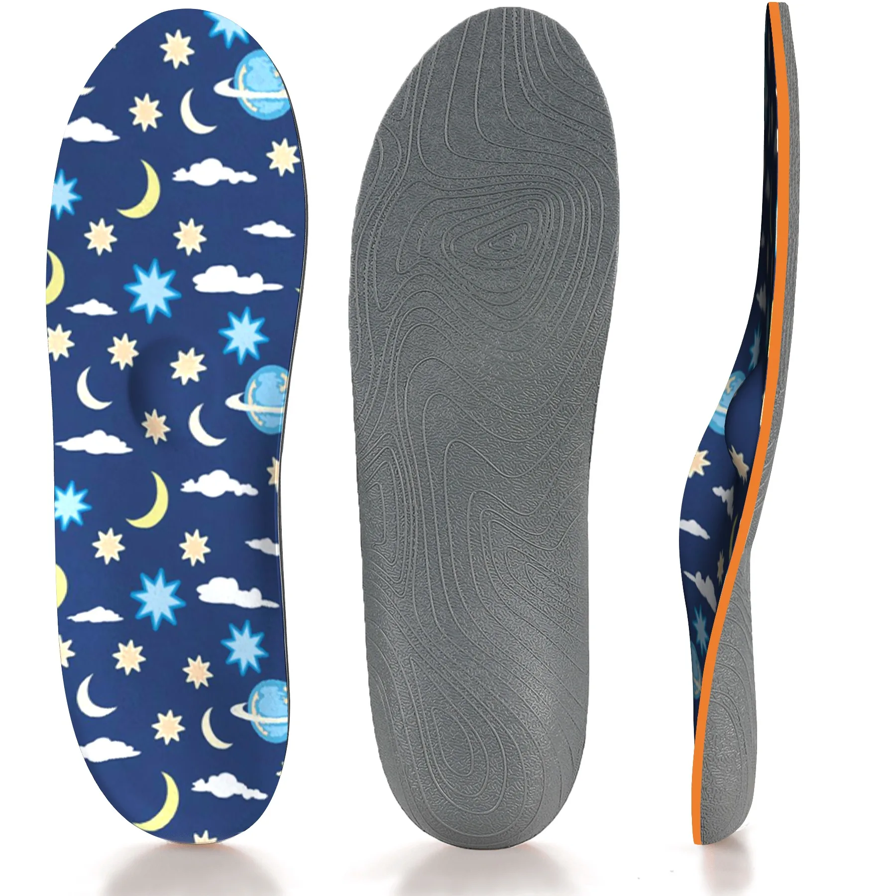 

Full-Length Flat Arch Insole Absorb Sweat Extreme Sports Men Woman Shoes