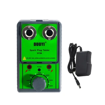 

DUOYI DY28 12V Dual Hole Car Spark Plug Tester Ignition Plug Analyzer Tools Gasoline Vehicles Petrol Car Ignition Tester US Plug