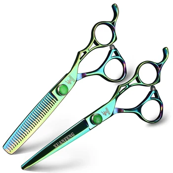 

6 Inch Aurora Japan 440C Hair Scissors Barber High Quality Cutting Scissors and Thinning Scissors Set Hair Salon Styling Tools