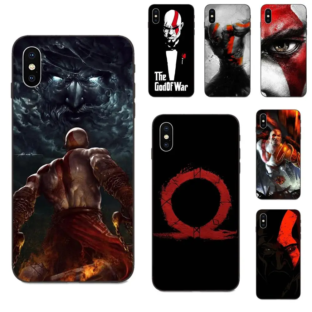 

Soft Silicone TPU Black Cases Covers For Xiaomi Redmi Note 3 3S 4 4A 4X 5 5A 6 6A 7 7A K20 Plus Pro S2 Y2 Y3 God Of War Cool